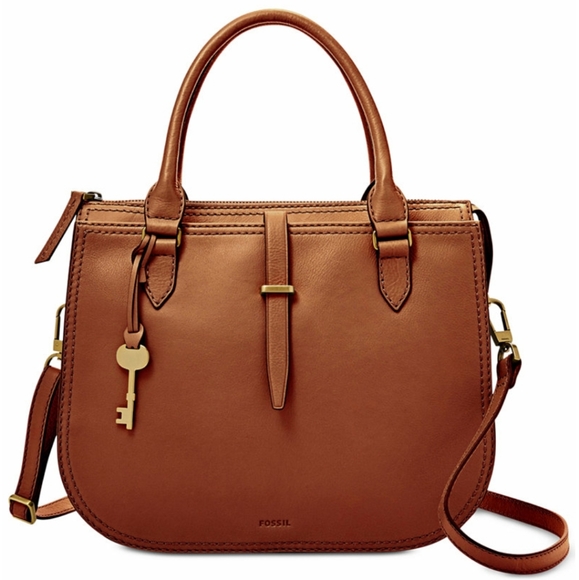 Fossil Handbags - NEW! Fossil Ryder Leather Medium Satchel